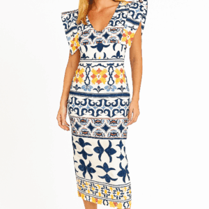 Vestido rústico cordones