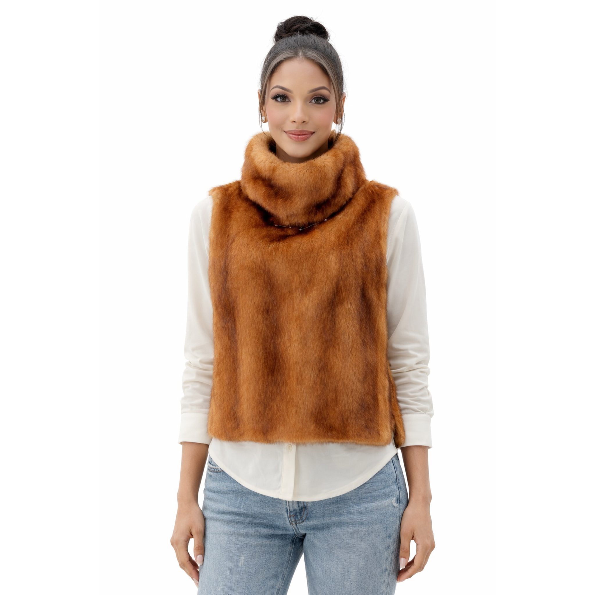 Chaleco cuello chimenea