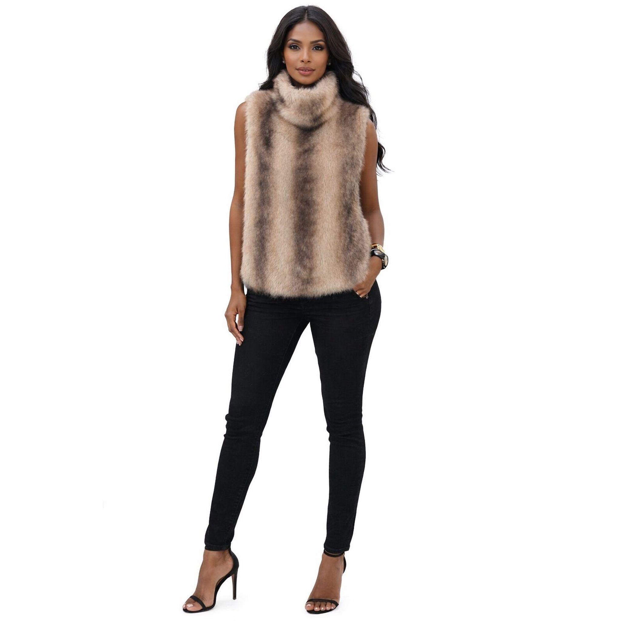 Chaleco cuello chimenea