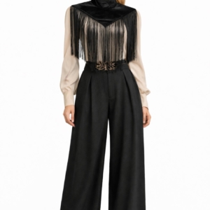 Cuello pico terciopelo