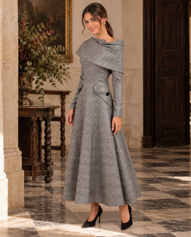 Vestido pata de gallo 1